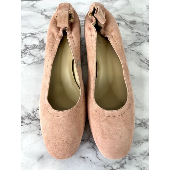 Everlane Women's Pale Pink Suede The Leather Day Heel Sz 10 - Picture 2 of 12